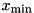 $x_\mathrm{min}$